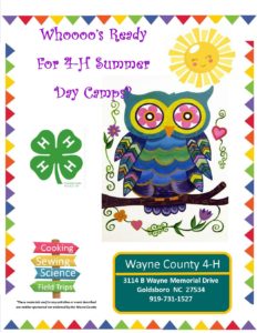 Cover photo for Whooose Ready for 4-H Summer Day Camps?