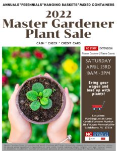 2022 Spring Plant Sale Flier