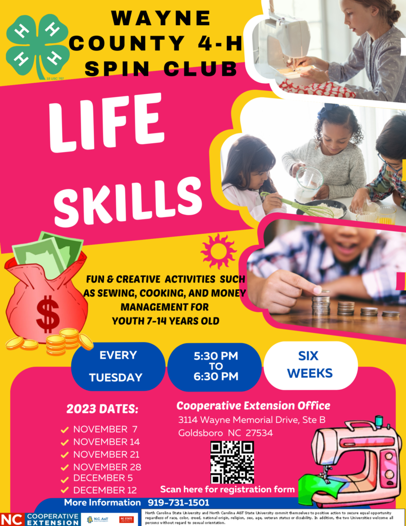 Wayne County 4-H Spin Club Life Skills